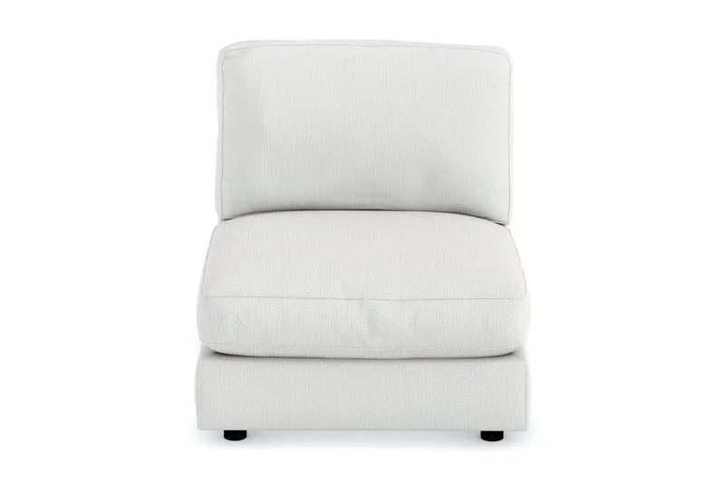 Arken 1-sits Mittmodul i Tyg 90 cm bred - Ljusgrå - Möbler - Vardagsrum - Soffor - Modulsoffor - Mittmodul