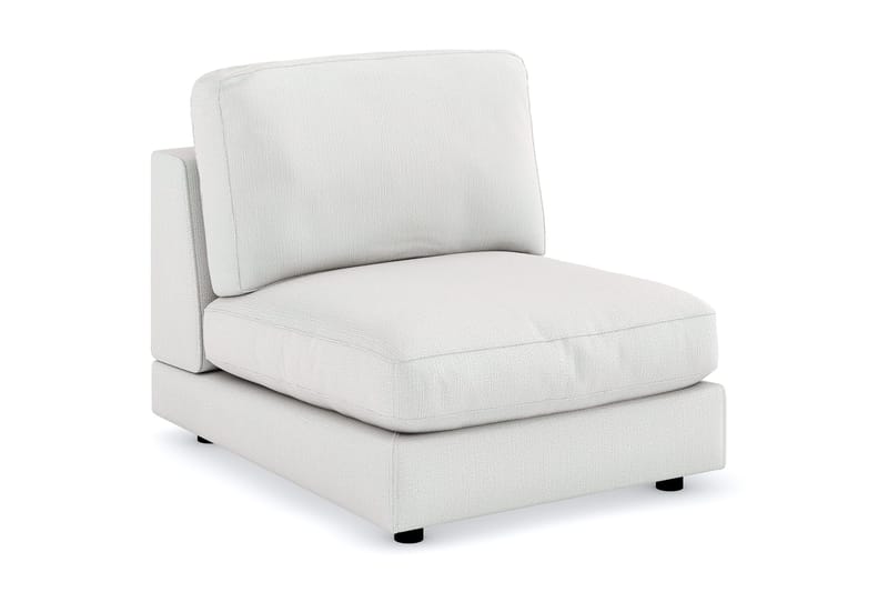 Arken 1-sits Mittmodul i Tyg 90 cm bred, Ljusgrå