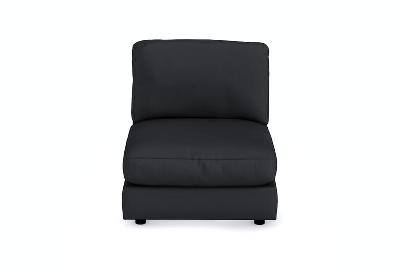 Arken 1-sits Mittmodul i Tyg 90 cm bred - Svart - Möbler - Vardagsrum - Soffor - Modulsoffor - Mittmodul