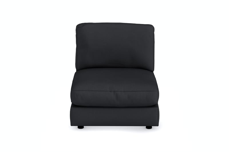 Arken 1-sits Mittmodul i Tyg 90 cm bred - Svart - Möbler - Vardagsrum - Soffor - Modulsoffor - Mittmodul