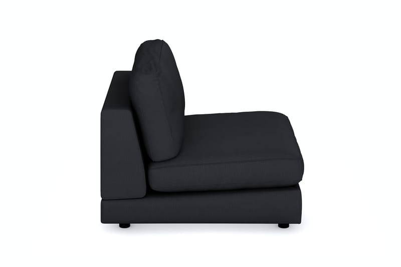 Arken 1-sits Mittmodul i Tyg 90 cm bred - Svart - Möbler - Vardagsrum - Soffor - Modulsoffor - Mittmodul