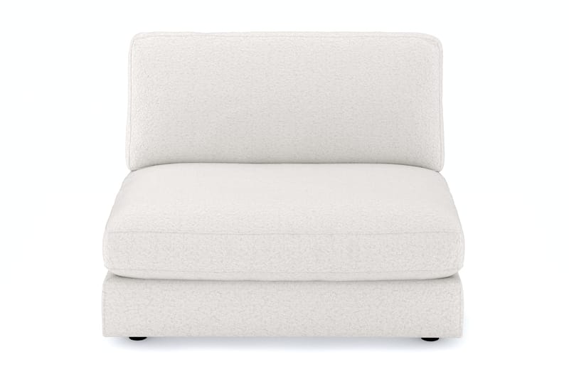 Arken 2-sits Mittmodul i Bouclé 120 cm bred - Vit - Möbler - Vardagsrum - Soffor - Modulsoffor - Mittmodul