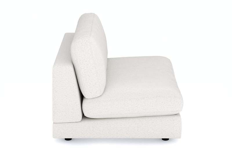 Arken 2-sits Mittmodul i Bouclé 120 cm bred - Vit - Möbler - Vardagsrum - Soffor - Modulsoffor - Mittmodul
