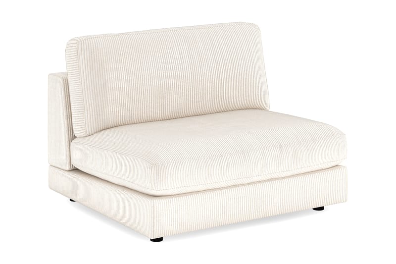 Arken 2-sits Mittmodul i Manchester 120 cm bred - Beige - Möbler - Vardagsrum - Soffor - Modulsoffor - Mittmodul