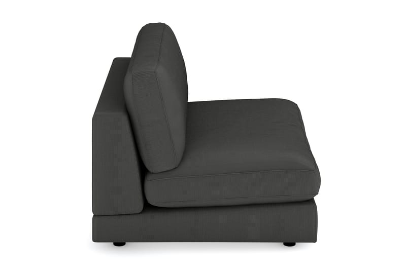 Arken 2-sits Mittmodul i Manchester 120 cm bred - Mörkgrå - Möbler - Vardagsrum - Soffor - Modulsoffor - Mittmodul