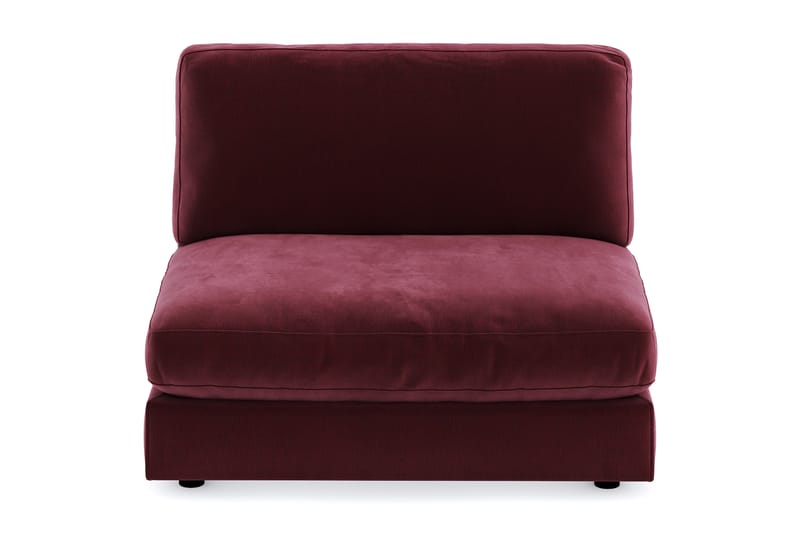 Arken 2-sits Mittmodul i Sammet 120 cm bred - Lila - Möbler - Vardagsrum - Soffor - Modulsoffor - Mittmodul
