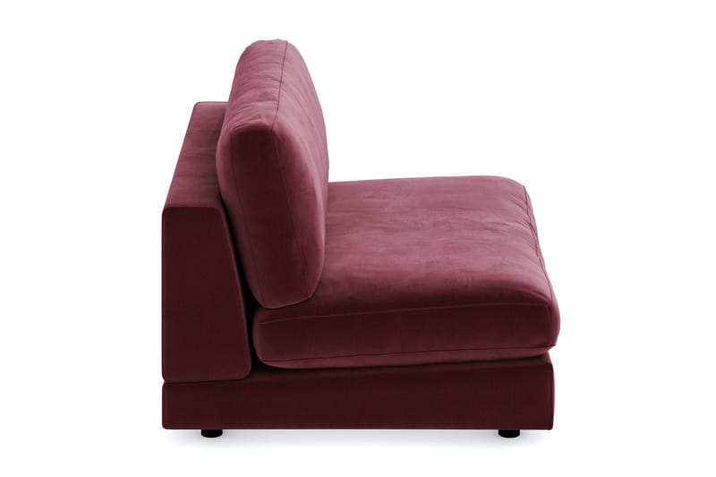 Arken 2-sits Mittmodul i Sammet 120 cm bred - Lila - Möbler - Vardagsrum - Soffor - Modulsoffor - Mittmodul