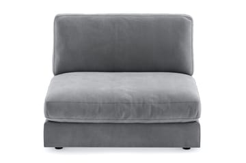 Arken 2-sits Mittmodul i Sammet 120 cm bred - Ljusgrå - Möbler - Vardagsrum - Soffor - Modulsoffor - Mittmodul