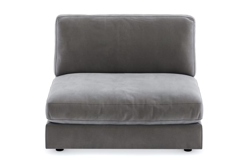 Arken 2-sits Mittmodul i Sammet 120 cm bred - Mörkgrå - Möbler - Vardagsrum - Soffor - Modulsoffor - Mittmodul