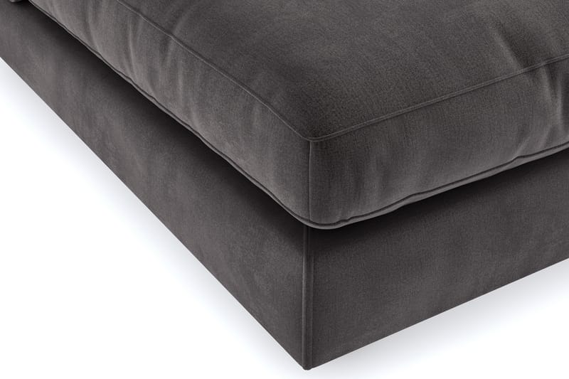 Arken 2-sits Mittmodul i Sammet 120 cm bred - Mörkgrå - Möbler - Vardagsrum - Soffor - Modulsoffor - Mittmodul