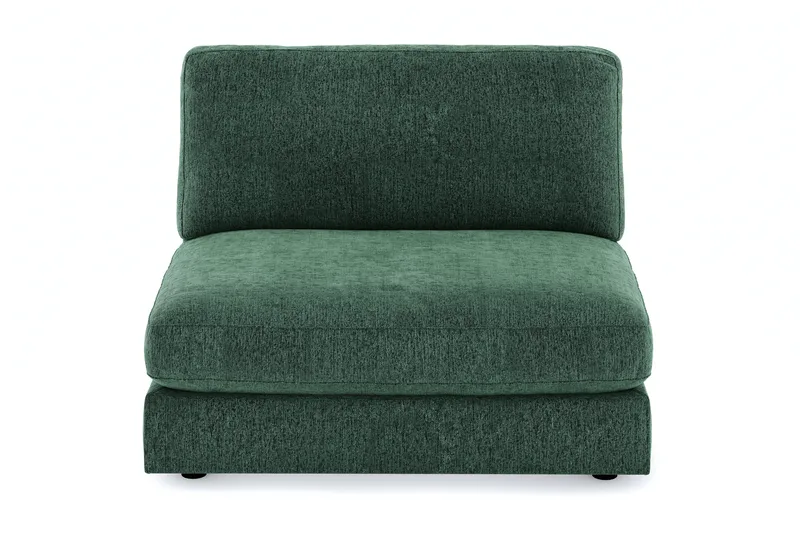 Arken 2-sits Mittmodul i Sammet 120 cm bred - Mörkgrön - Möbler - Vardagsrum - Soffor - Modulsoffor - Mittmodul