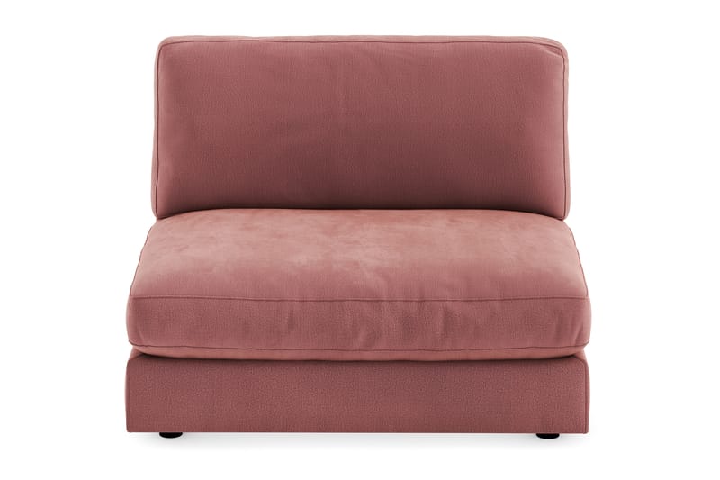 Arken 2-sits Mittmodul i Sammet 120 cm bred - Rosa - Möbler - Vardagsrum - Soffor - Modulsoffor - Mittmodul