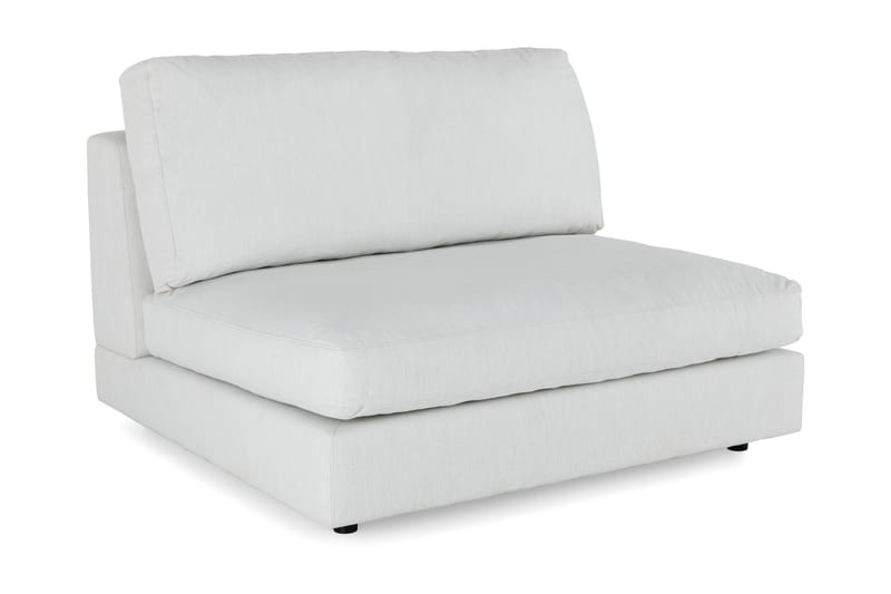 Arken 2-sits Mittmodul i Tyg 120 cm bred, Ljusgrå