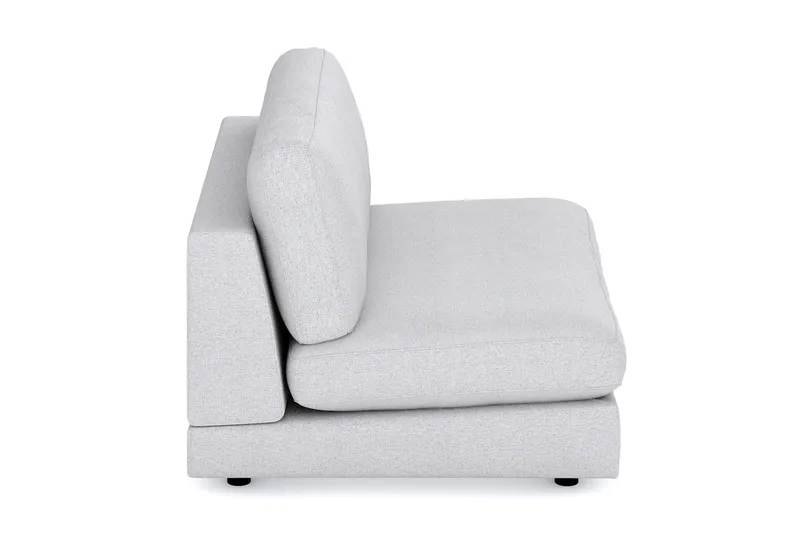 Arken 2-sits Mittmodul i Tyg 120 cm bred - Ljusgrå - Möbler - Vardagsrum - Soffor - Modulsoffor - Mittmodul