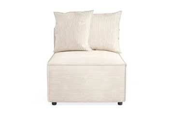Cubo 1-sits Mittmodul i Manchester 80 cm bred - Beige - Möbler - Vardagsrum - Soffor - Modulsoffor - Mittmodul