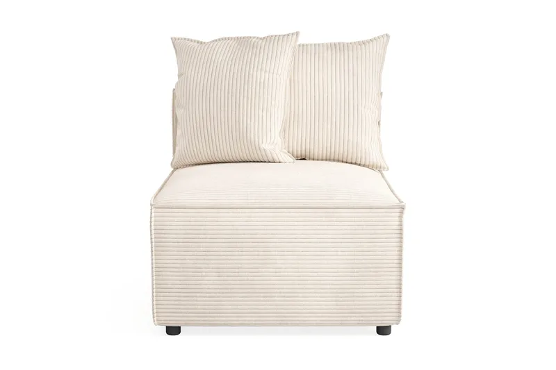 Cubo 1-sits Mittmodul i Manchester 80 cm bred - Beige - Möbler - Vardagsrum - Soffor - Modulsoffor - Mittmodul