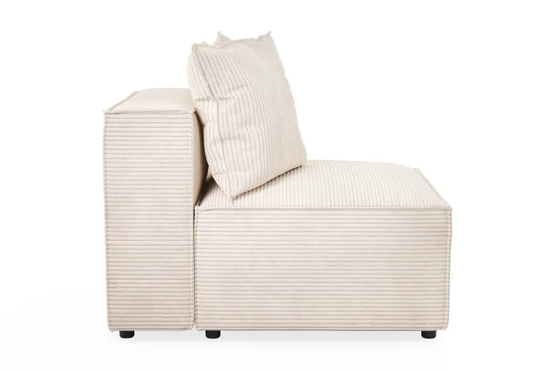 Cubo 1-sits Mittmodul i Manchester 80 cm bred - Beige - Möbler - Vardagsrum - Soffor - Modulsoffor - Mittmodul