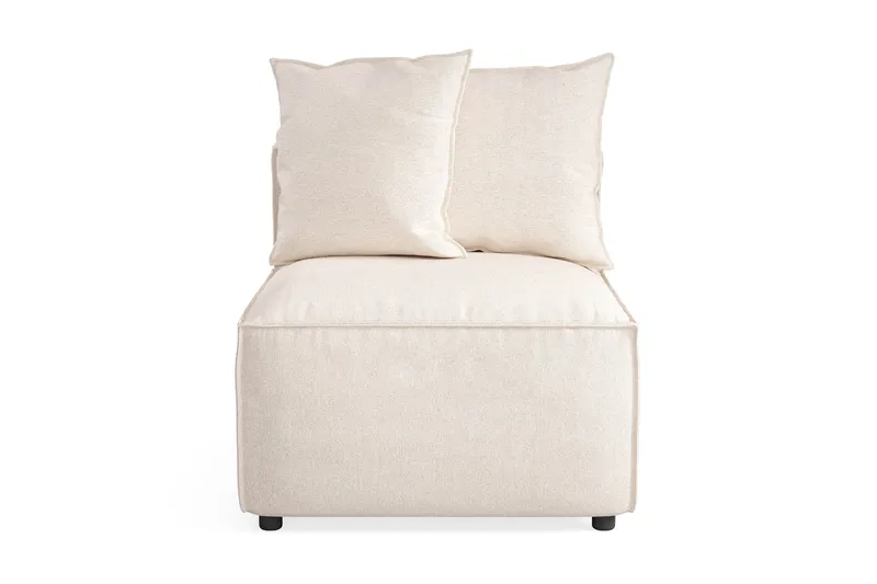 Cubo 1-sits Mittmodul i Tyg 80 cm bred - Beige - Möbler - Vardagsrum - Soffor - Modulsoffor - Mittmodul