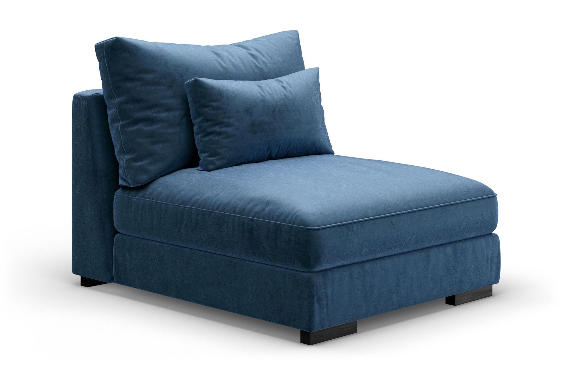 dubai mittmodul sammet - blå