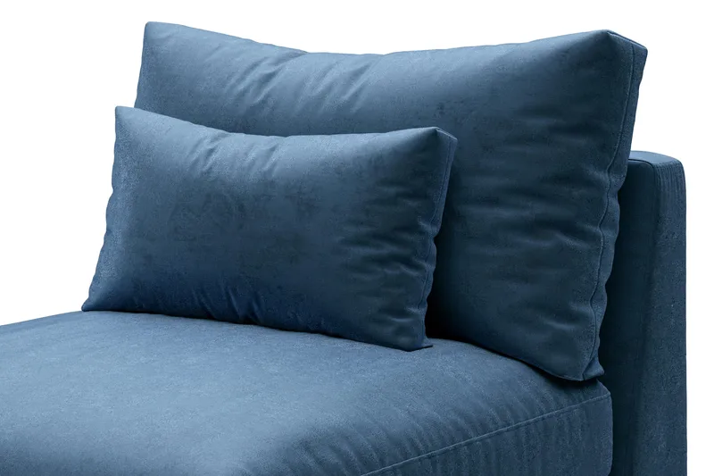 Dubai Mittmodul Sammet - Blå - Möbler - Vardagsrum - Soffor - Modulsoffor - Mittmodul