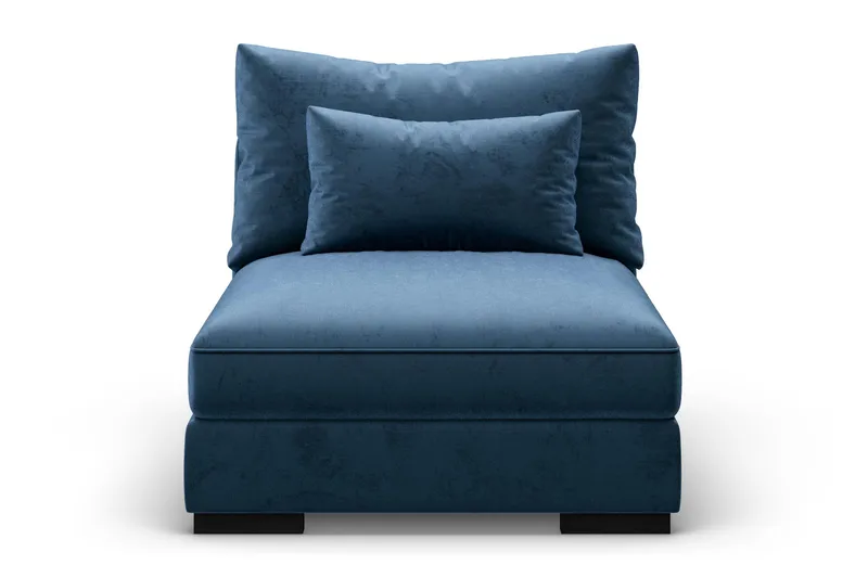 Dubai Mittmodul Sammet - Blå - Möbler - Vardagsrum - Soffor - Modulsoffor - Mittmodul