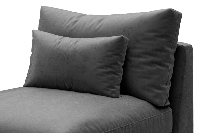 Dubai Mittmodul Sammet Extra Djup - Mörkgrå - Möbler - Vardagsrum - Soffor - Modulsoffor - Mittmodul