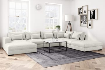 Dubai Mittmodul Sammet Extra Djup - Vit - Möbler - Vardagsrum - Soffor - Modulsoffor - Mittmodul