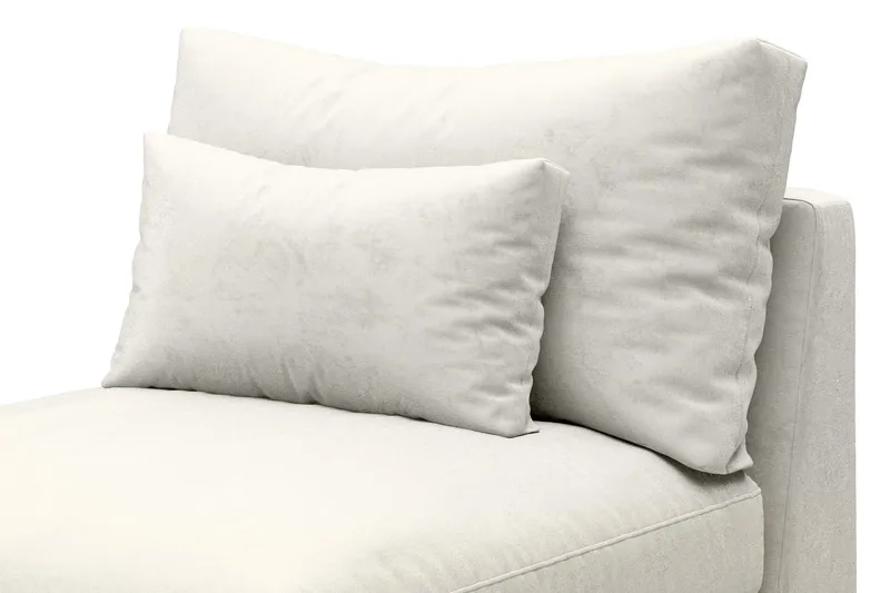 Dubai Mittmodul Sammet - Vit - Möbler - Vardagsrum - Soffor - Modulsoffor - Mittmodul