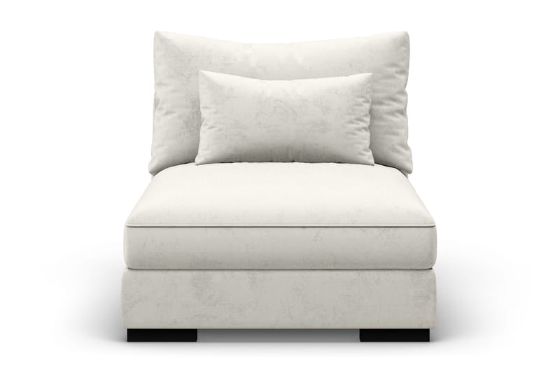 Dubai Mittmodul Sammet - Vit - Möbler - Vardagsrum - Soffor - Modulsoffor - Mittmodul