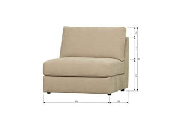 Kielstra Mittmodul - Sand - Möbler - Vardagsrum - Soffor - Modulsoffor - Mittmodul