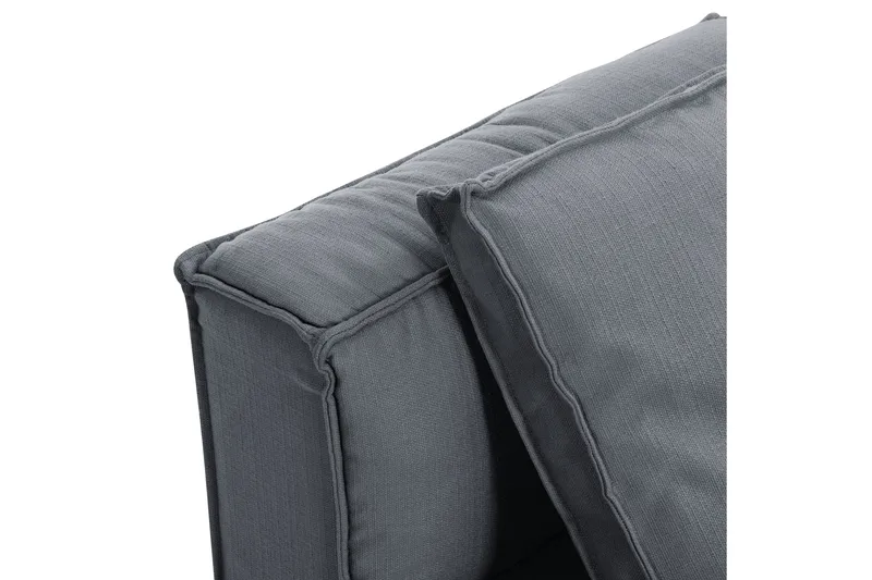 Oceanis 1,5-sits Mittmodul - Ljusgrå/Svart - Möbler - Vardagsrum - Soffor - Modulsoffor - Mittmodul