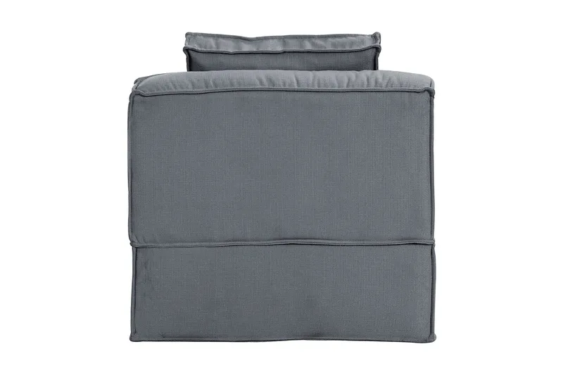 Oceanis 1,5-sits Mittmodul - Ljusgrå/Svart - Möbler - Vardagsrum - Soffor - Modulsoffor - Mittmodul