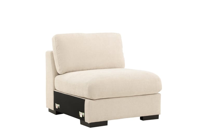 Mittmodul Salerno i Tyg - Beige - Möbler - Vardagsrum - Soffor - Modulsoffor - Mittmodul