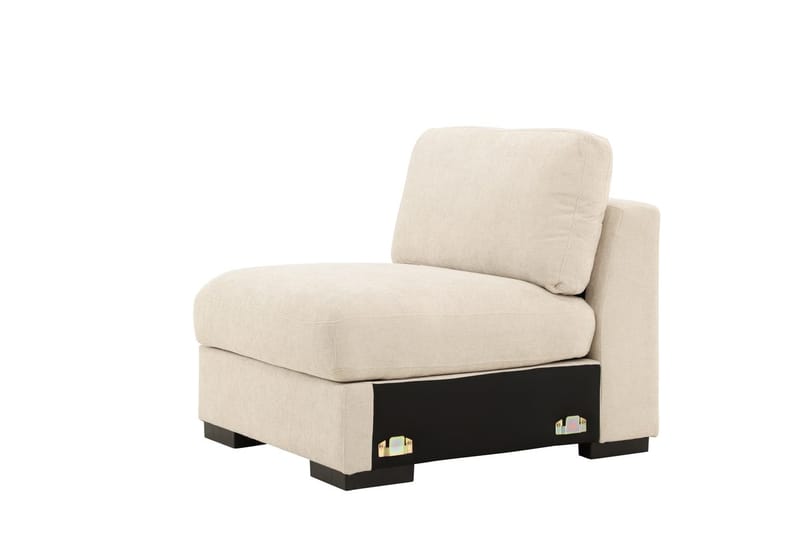 Mittmodul Salerno i Tyg - Beige - Möbler - Vardagsrum - Soffor - Modulsoffor - Mittmodul