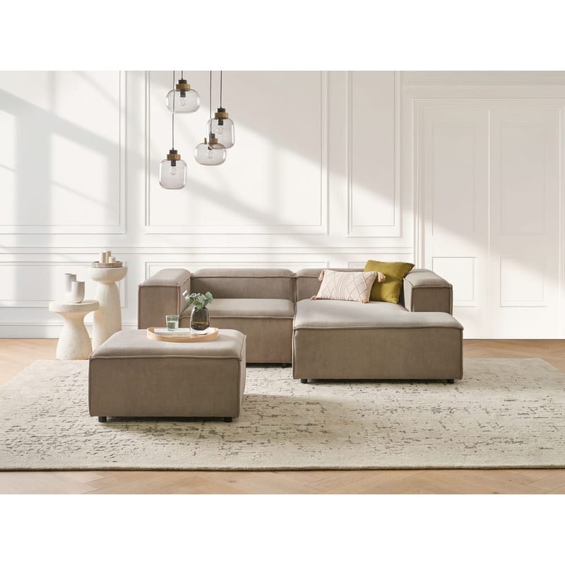 Modulär soffa met fotpall Ardal - Möbler - Vardagsrum - Soffor - Modulsoffor - Komplett modulsoffa