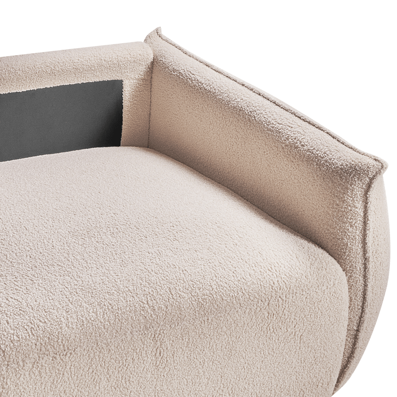 Modulsoffa 2-sits Mesnali - Beige - Möbler - Vardagsrum - Soffor - Modulsoffor - Komplett modulsoffa