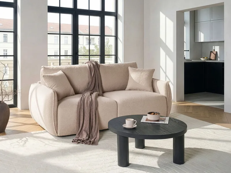 Modulsoffa 2-sits Mesnali - Beige - Möbler - Vardagsrum - Soffor - Modulsoffor - Komplett modulsoffa