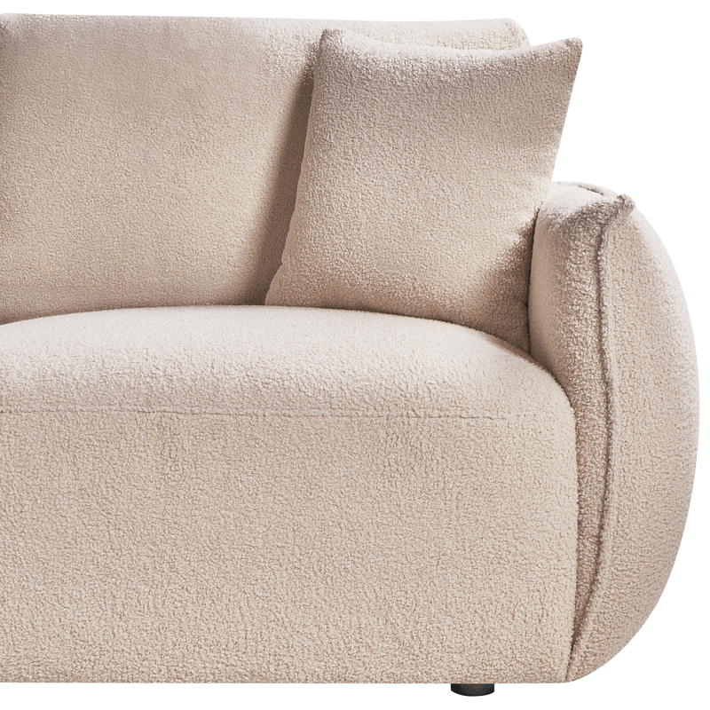 Modulsoffa 2-sits Mesnali - Beige - Möbler - Vardagsrum - Soffor - Modulsoffor - Komplett modulsoffa