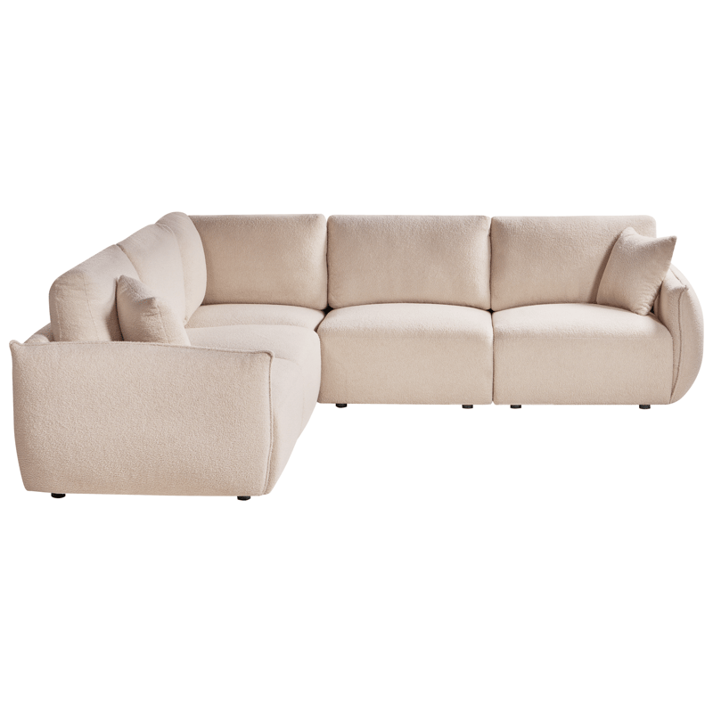 Modulsoffa 5-sits Mesnali Högervänd - Beige - Möbler - Vardagsrum - Soffor - Modulsoffor - Komplett modulsoffa