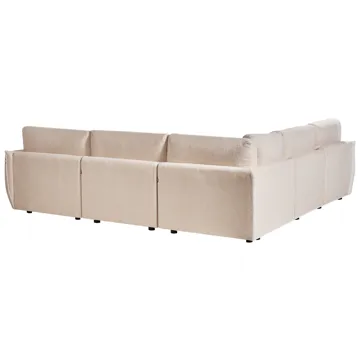 Modulsoffa 5-sits Mesnali Högervänd - Beige - Möbler - Vardagsrum - Soffor - Modulsoffor - Komplett modulsoffa