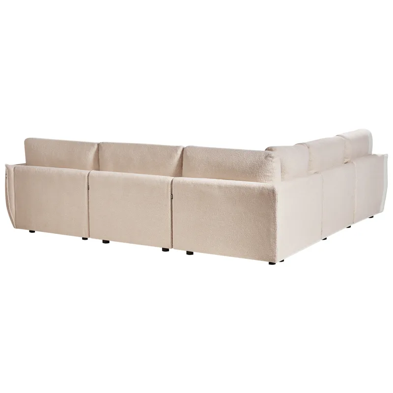 Modulsoffa 5-sits Mesnali Högervänd - Beige - Möbler - Vardagsrum - Soffor - Modulsoffor - Komplett modulsoffa
