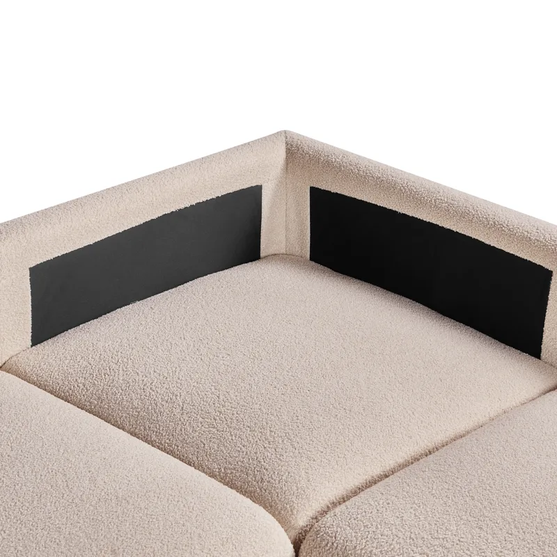 Modulsoffa 5-sits Mesnali Högervänd - Beige - Möbler - Vardagsrum - Soffor - Modulsoffor - Komplett modulsoffa