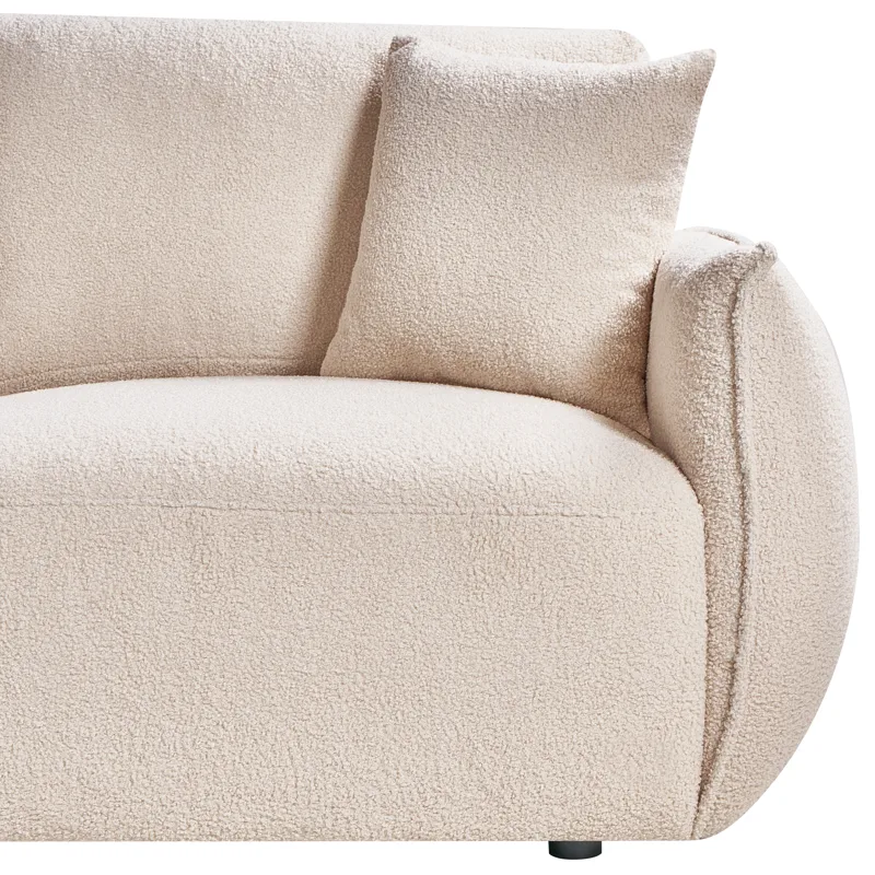 Modulsoffa 5-sits Mesnali Vänstervänd - Beige - Möbler - Vardagsrum - Soffor - Modulsoffor - Komplett modulsoffa
