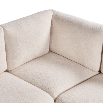 Modulsoffa 5-sits Mesnali Vänstervänd - Off-White - Möbler - Vardagsrum - Soffor - Modulsoffor - Komplett modulsoffa