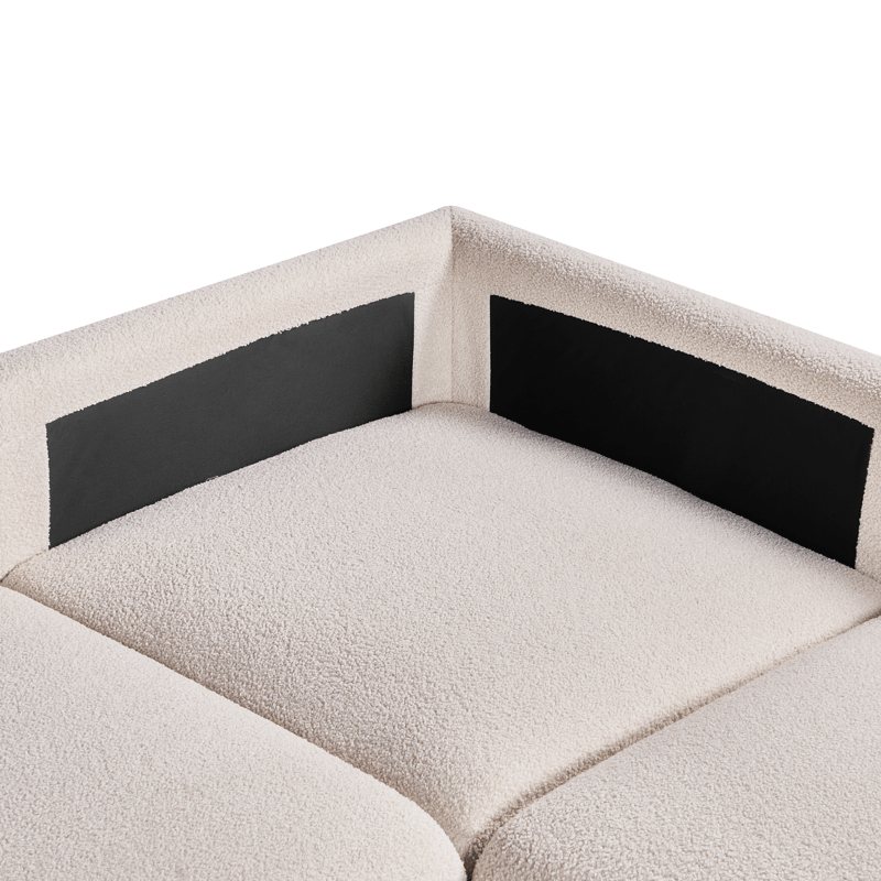 Modulsoffa 5-sits Mesnali Vänstervänd - Off-White - Möbler - Vardagsrum - Soffor - Modulsoffor - Komplett modulsoffa
