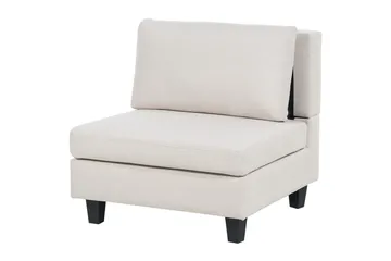 Modulsoffa med fotpall Unstad Beige/svart, Symmetrisk - Beige/svart, Symmetrisk - Möbler - Vardagsrum - Soffor - Modulsoffor - Komplett modulsoffa
