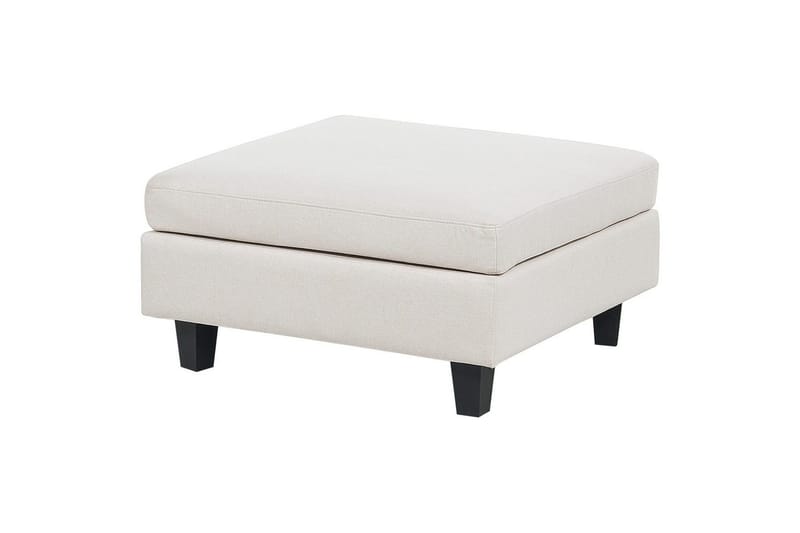 Modulsoffa med fotpall Unstad Beige/svart, Vänstervänd - Beige/svart, Vänstervänd - Möbler - Vardagsrum - Soffor - Modulsoffor - Komplett modulsoffa