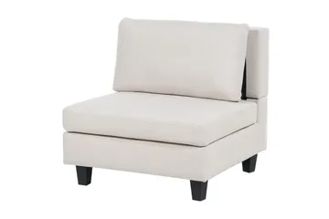 Modulsoffa med fotpall Unstad Beige/svart, Vänstervänd - Beige/svart, Vänstervänd - Möbler - Vardagsrum - Soffor - Modulsoffor - Komplett modulsoffa