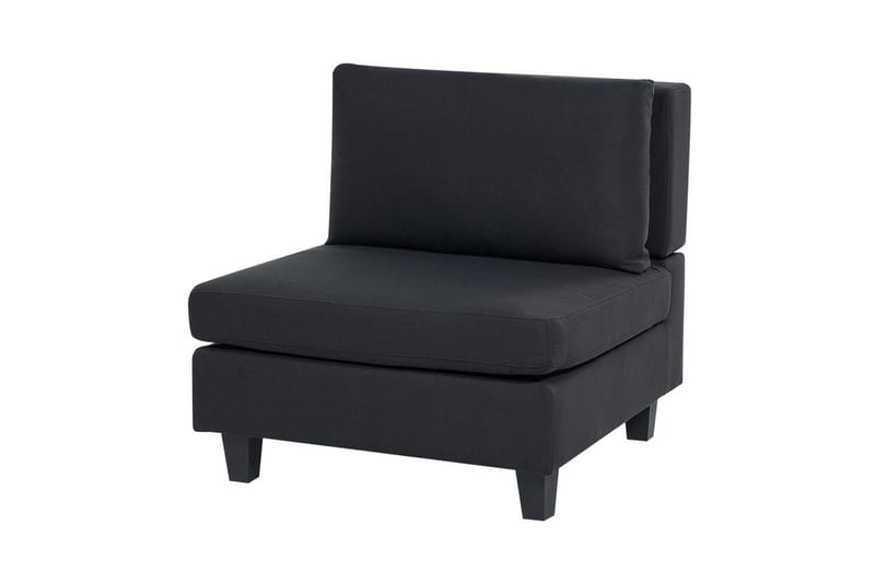Modulsoffa med fotpall Unstad Svart, Symmetrisk - Svart, Symmetrisk - Möbler - Vardagsrum - Soffor - Modulsoffor - Komplett modulsoffa