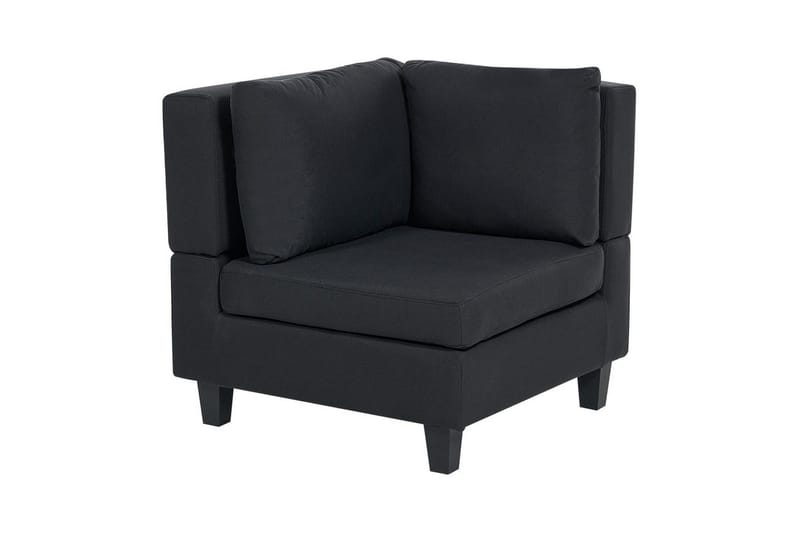 Modulsoffa med fotpall Unstad Svart, Symmetrisk - Svart, Symmetrisk - Möbler - Vardagsrum - Soffor - Modulsoffor - Komplett modulsoffa